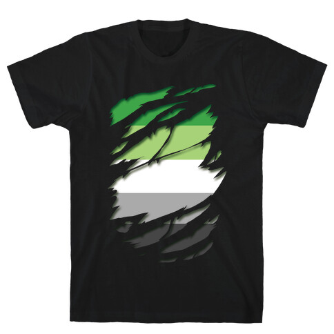 Ripped Shirt: Aromantic Pride T-Shirt