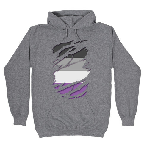 Ripped Shirt: Ace Pride Hooded Sweatshirt