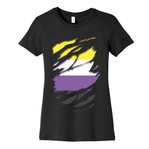 Ripped Shirt: Non-Binary Pride Womens T-Shirt