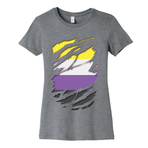 Ripped Shirt: Non-Binary Pride Womens T-Shirt