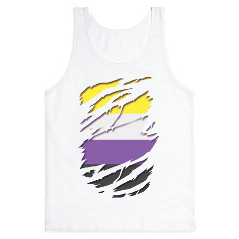 Ripped Shirt: Non-Binary Pride Tank Top