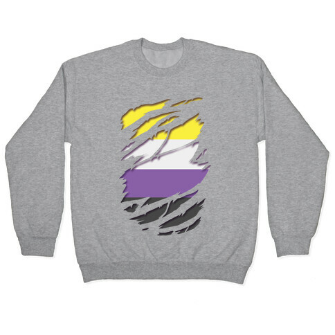 Ripped Shirt: Non-Binary Pride Pullover