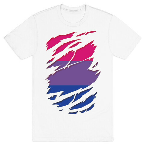 Ripped Shirt: Bi Pride T-Shirt