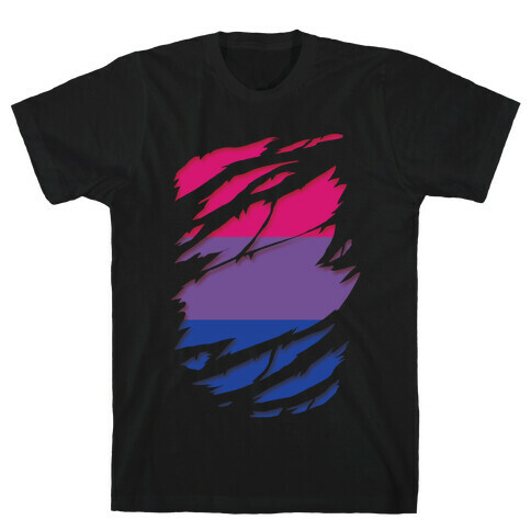 Ripped Shirt: Bi Pride T-Shirt