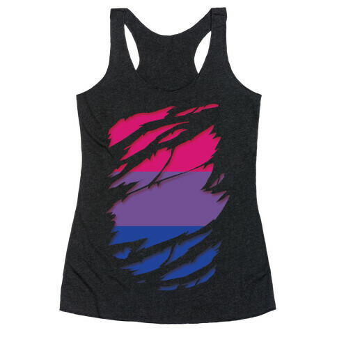 Ripped Shirt: Bi Pride Racerback Tank Top