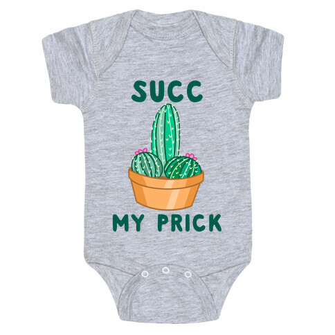 Succ My Prick Phallic Cactus Baby One-Piece