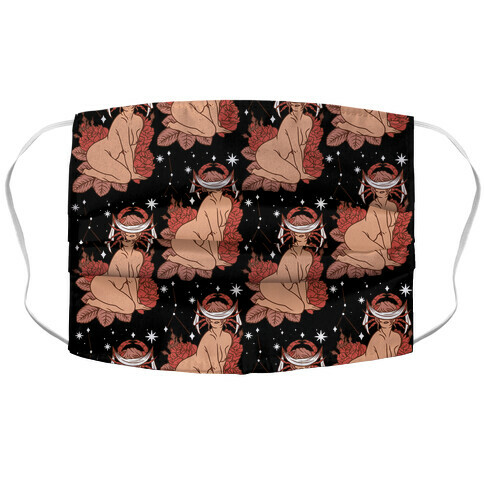 Zodiac Pinup Cancer Accordion Face Mask