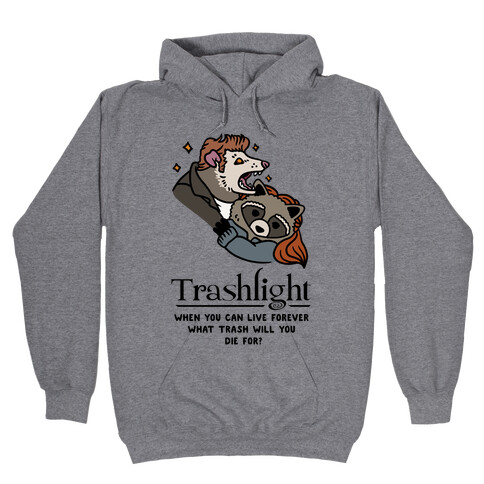 Trashlight Raccoon Opossum Parody Hooded Sweatshirt