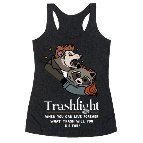 Trashlight Raccoon Opossum Parody Racerback Tank Top