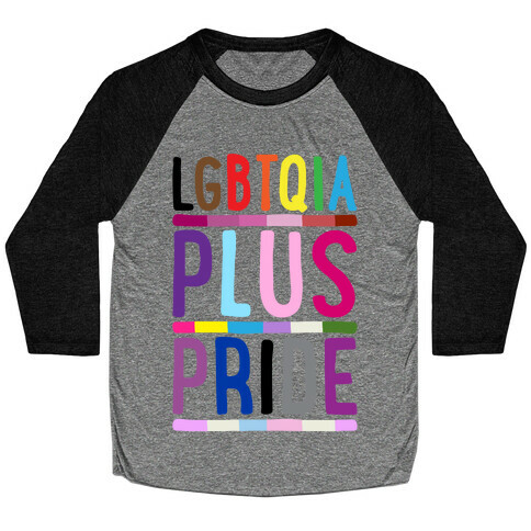 LGBTQIA Plus Pride Baseball Tee