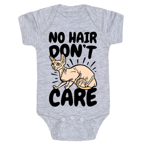 No Hair Don't Care Hairless Cat Baby One-Piece