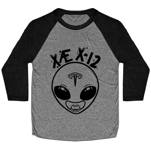 X AE X-12 Elon Musk Alien Baby  Baseball Tee