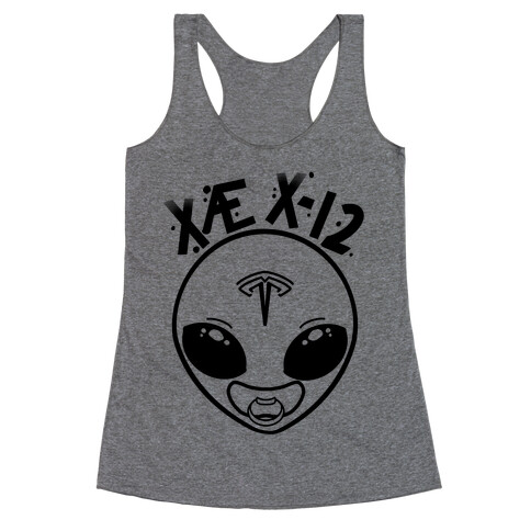 X AE X-12 Elon Musk Alien Baby  Racerback Tank Top