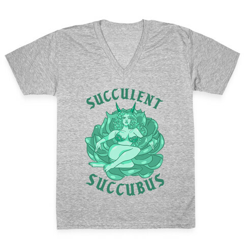 Succulent Succubus V-Neck Tee Shirt