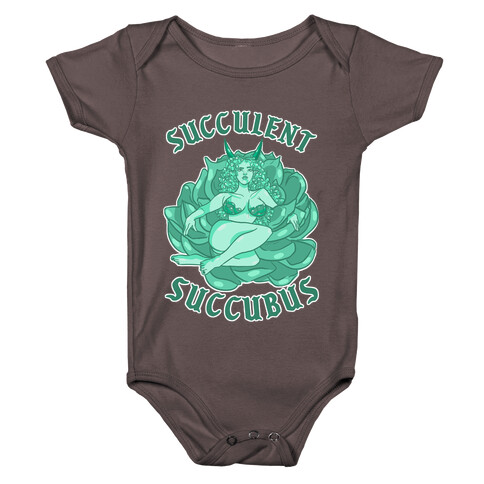 Succulent Succubus Dark Back Baby One-Piece