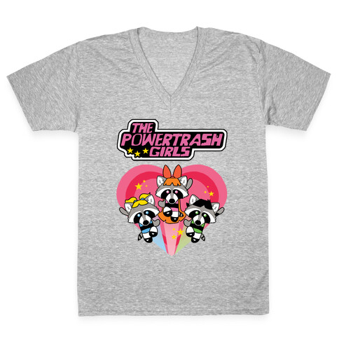 The Powertrash Girls V-Neck Tee Shirt