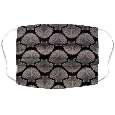 Seashell Pattern Accordion Face Mask