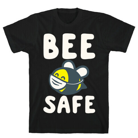 Bee Safe White Print T-Shirt