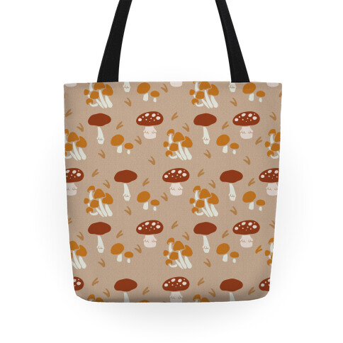 Forest Mushroom Boho Pattern Tote