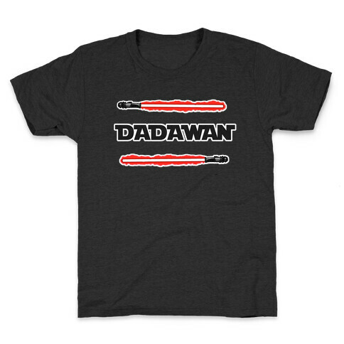 Padawan Dadawan Star Wars Parody Red Light Sabers Kids T-Shirt
