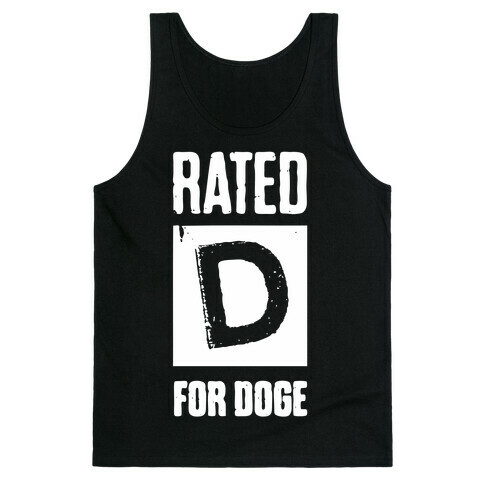 Rated D for Doge Tank Top