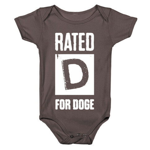 Rated D for Doge Baby One-Piece