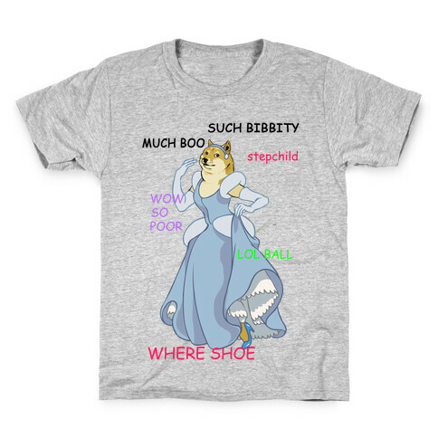 Cinderella Doge Kids T-Shirt