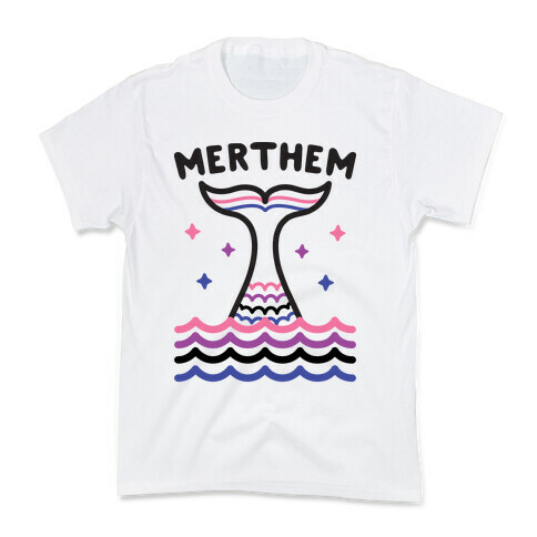 Merthem (Gender Fluid Mermaid) Kids T-Shirt