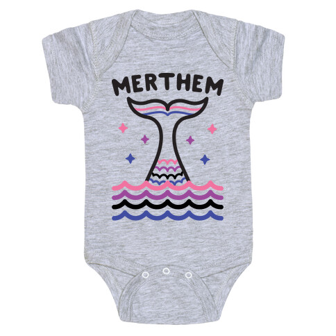 Merthem (Gender Fluid Mermaid) Baby One-Piece