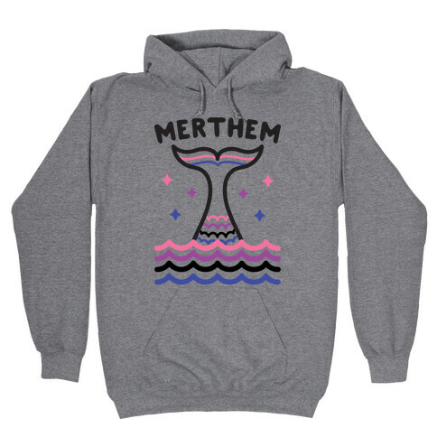 Merthem (Gender Fluid Mermaid) Hooded Sweatshirts