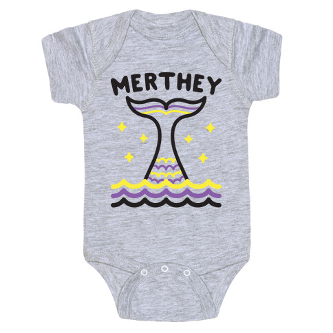 Merthey (Non-Binary Mermaid) Baby One-Piece