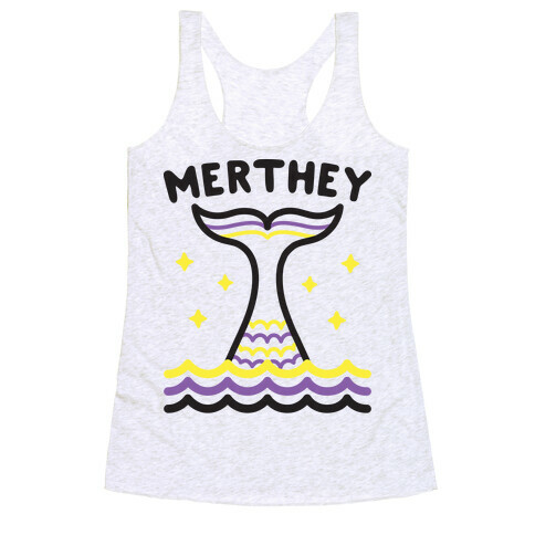 Merthey (Non-Binary Mermaid) Racerback Tank Top