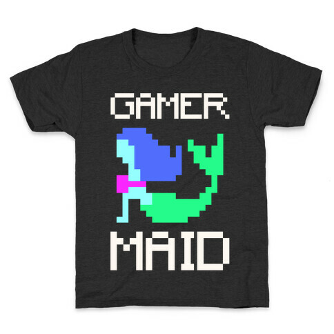 Gamer-Maid White Print Kids T-Shirt