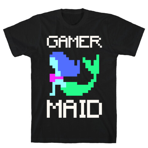 Gamer-Maid White Print T-Shirt