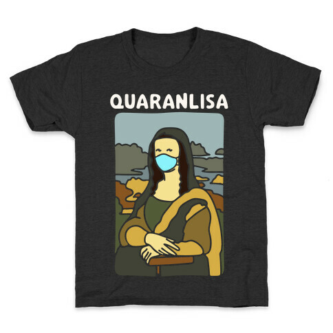 Quaranlisa Parody White Print Kids T-Shirt