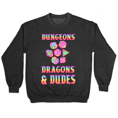 DnD & Dudes Dice Rainbow Gradient Pullover