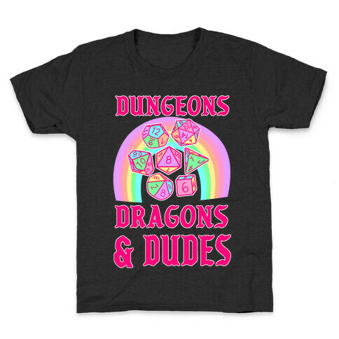 DnD & Dudes Dice Pastel Kids T-Shirt