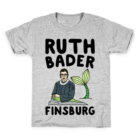 Ruth Bader Finsburg Mermaid Parody Kids T-Shirt