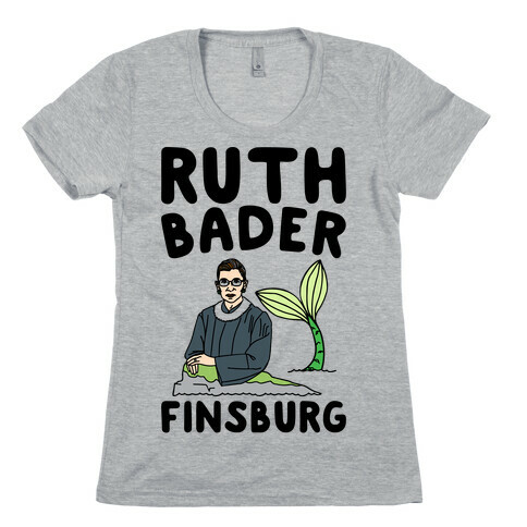 Ruth Bader Finsburg Mermaid Parody Womens T-Shirt