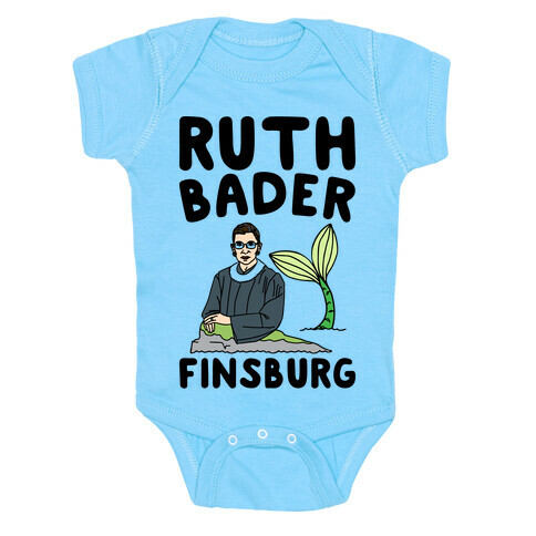 Ruth Bader Finsburg Mermaid Parody Baby One-Piece
