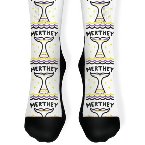 Merthey (Non-Binary Mermaid) Sock