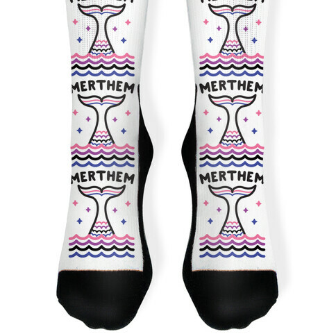 Merthem (Gender Fluid Mermaid) Sock