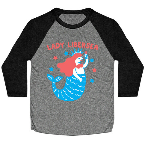 Lady Libersea Mermaid Baseball Tee