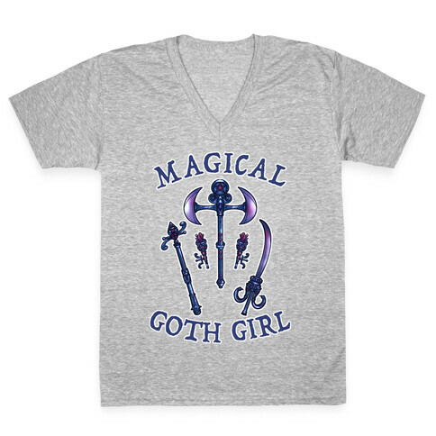 Magical Goth Girl  V-Neck Tee Shirt