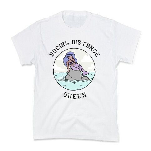 Social Distance Queen Mermaid Kids T-Shirt