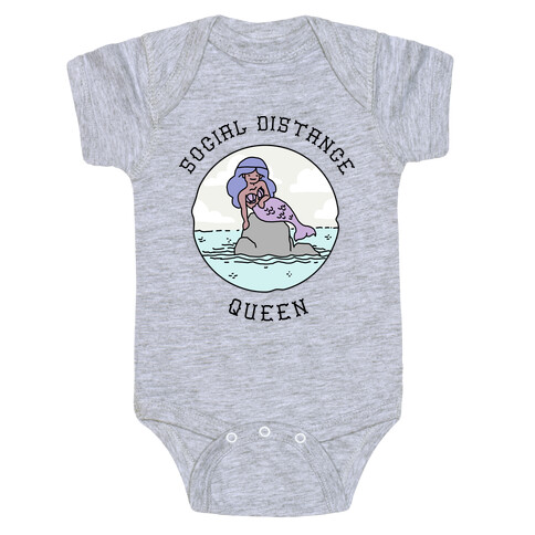 Social Distance Queen Mermaid Baby One-Piece