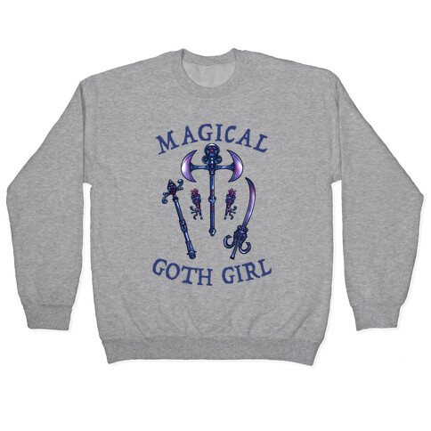 Magical Goth Girl Gray Pullover