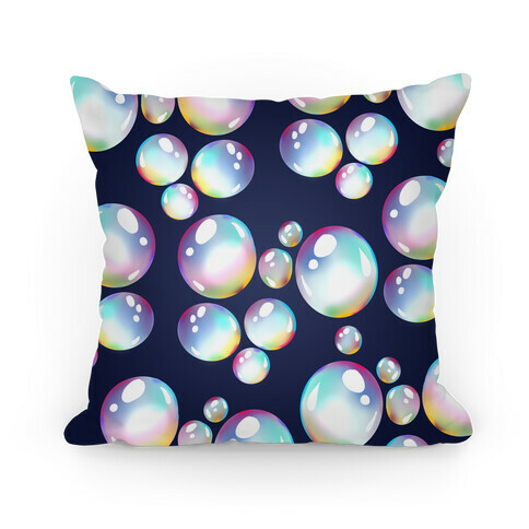 Watercolor Bubble Pattern Pillow