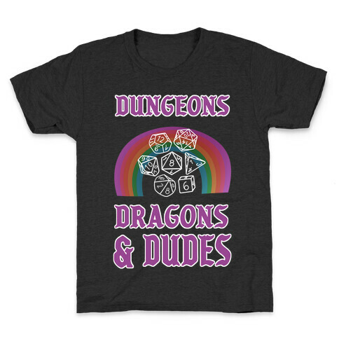 DnD & Dudes White Dice Kids T-Shirt