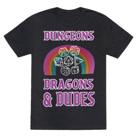 DnD & Dudes White Dice T-Shirt